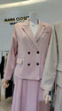Double Breasted Blazer With Skirts